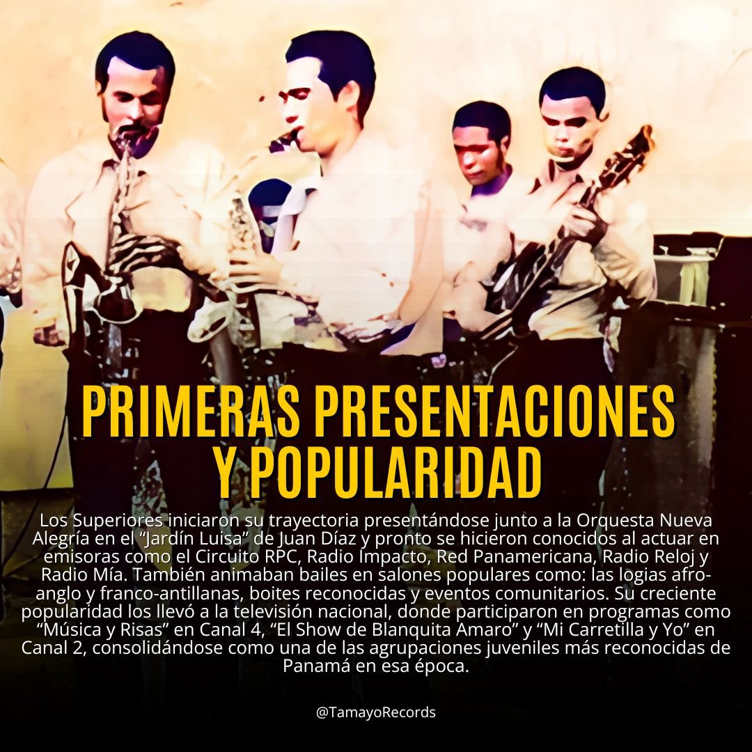 🎶✨ Los Superiores

En los vibrantes años 60 cuando la juventud panameña buscaba nuevas formas de expresión musical, nació Los Superiores, una agrupación que cambiaría el panorama sonoro del país. Fundados en 1966 por los hermanos Jaime y Eduardo Ruíz Dean.