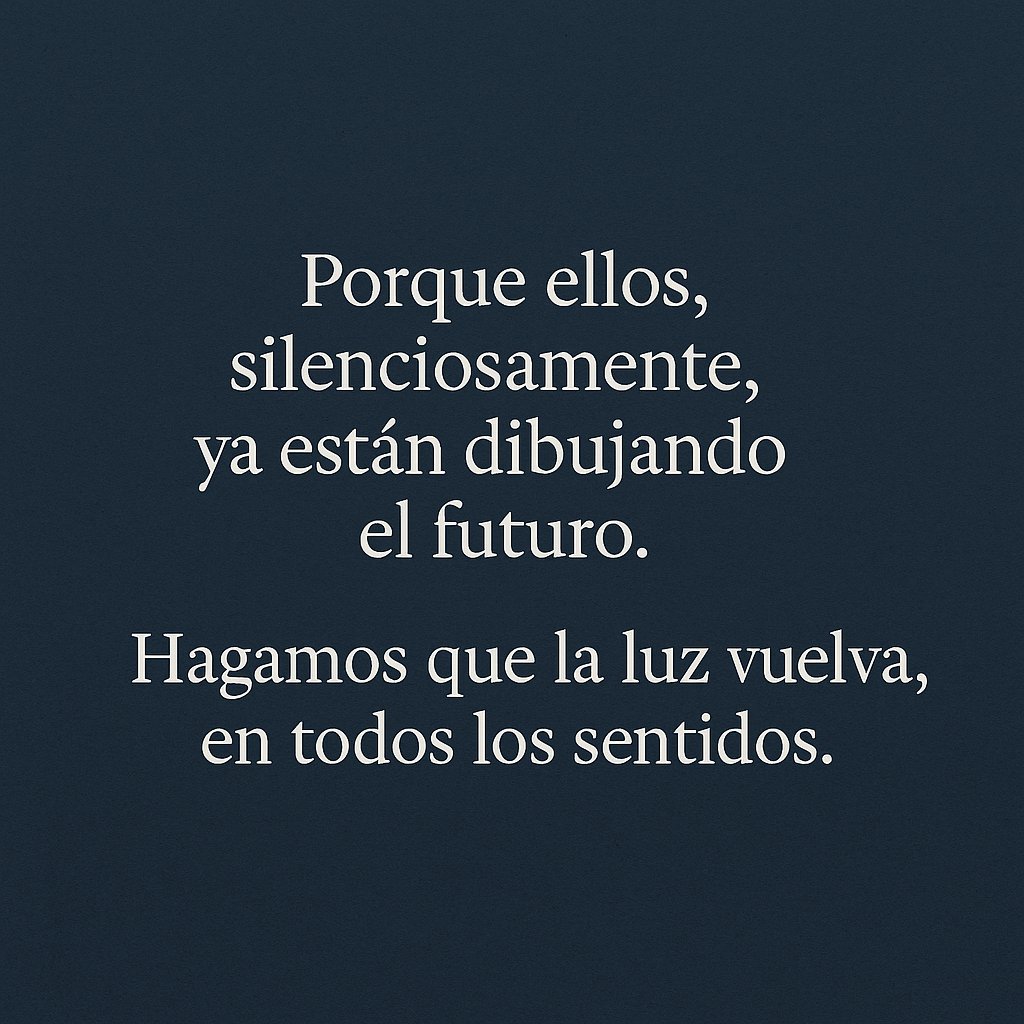 Porque ellos, silenciosamente, ya están dibujando el futuro.
Hagamos que la luz vuelva, en todos los sentidos.

📖 Puedes leer el artículo completo aquí: cambiahospital.com/2025/04/29/mas…
#EscuelaDeAgentesDelCambio