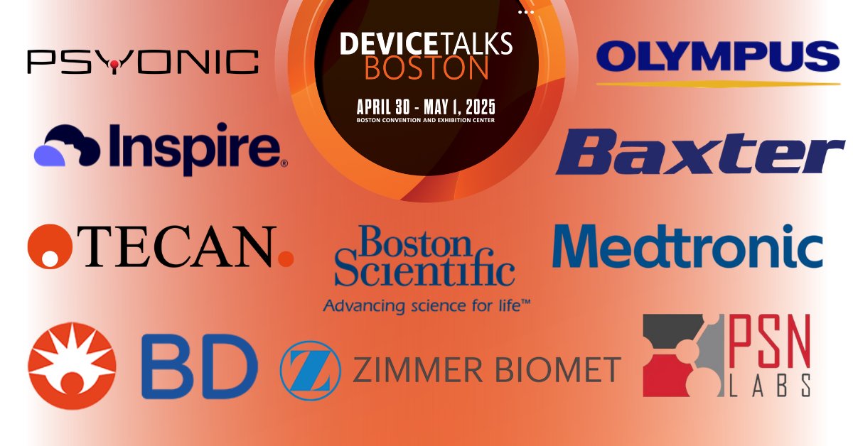 MassMEDICouncil's tweet image. TOMORROW - Meet the companies shaping the future of MedTech!

Medtronic, Boston Scientific, PSN Labs, Tecan, BD, and more will be at DeviceTalks Boston. Use the code, MASSMEDIC25 for a discount on your ticket!

Check out the full agenda and register today: 

#DeviceTalksBoston