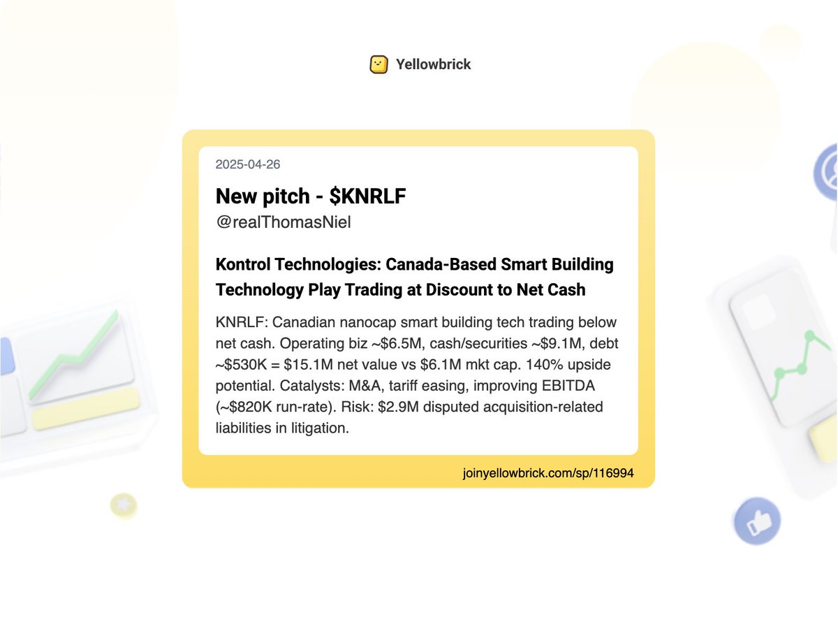 Yellowbrick Investing tweet media