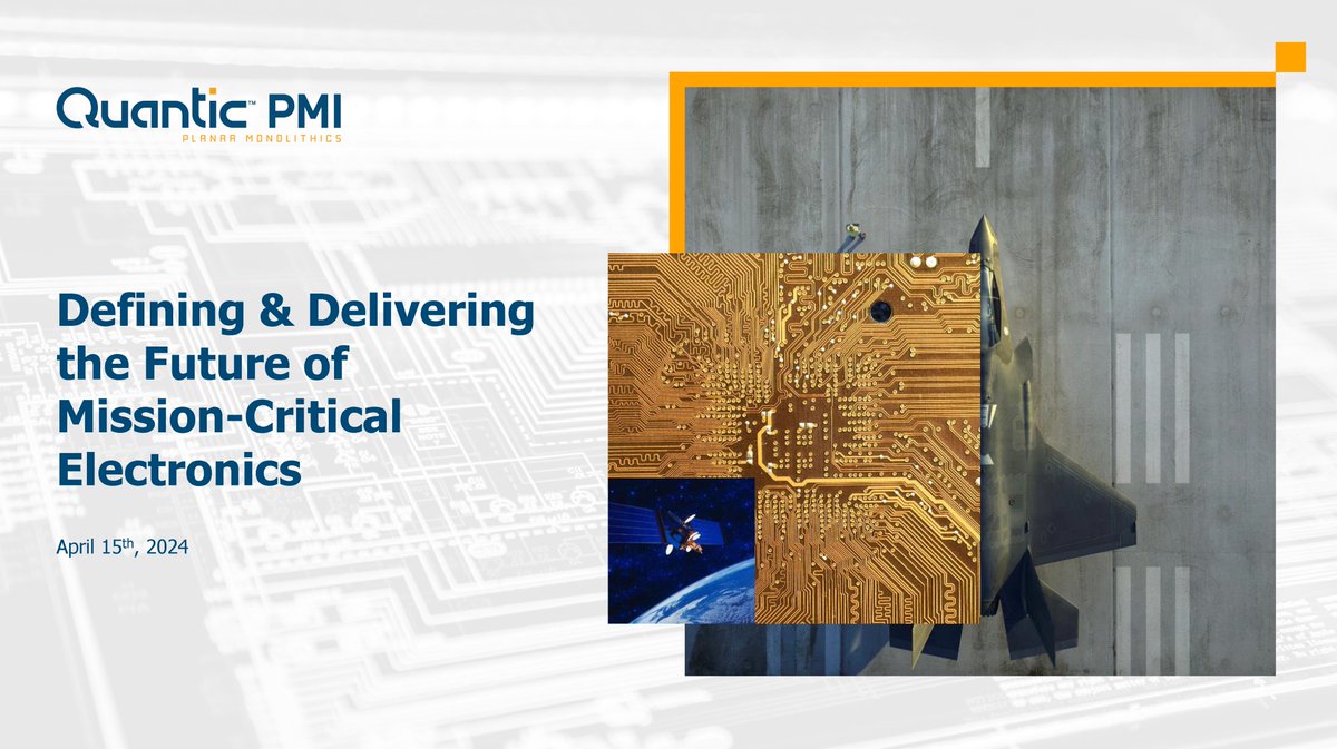 Discover How <a href="/QuanticPMI/">Quantic PMI (Planar Monolithics)</a> is Defining &amp; Delivering the Future of Mission-Critical Electronics!
A global leader in military, space and commercial markets, Quantic PMI designs and manufactures high-reliability components &amp; integrated assemblies up to 70 GHz.

d2f6h2rm95zg9t.cloudfront.net/81644761/Quant…
