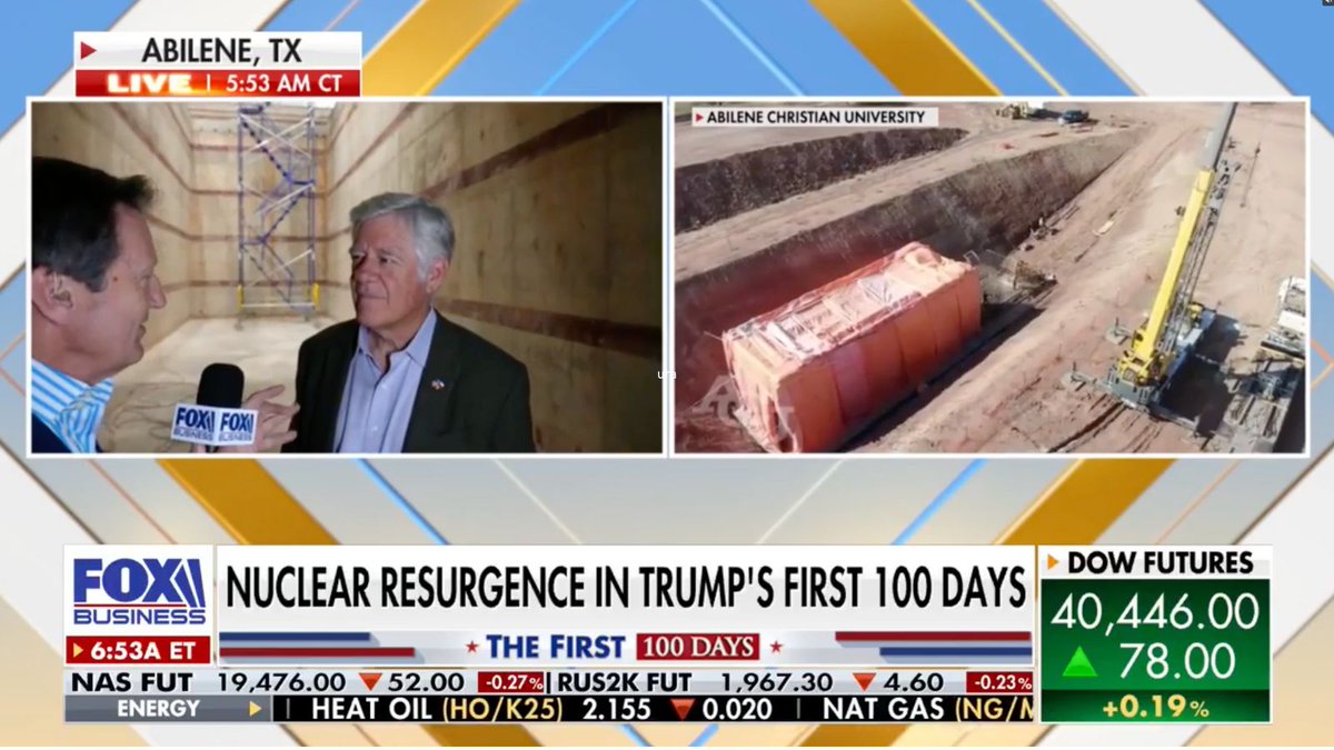 Douglass Robison, CEO and President of Natura Resources, was interviewed by FOX Business from the bottom of the trench in the Dillard Science and Engineering Research Center (SERC) on the Abilene Christian University (ACU) campus. foxbusiness.com/video/63720648…