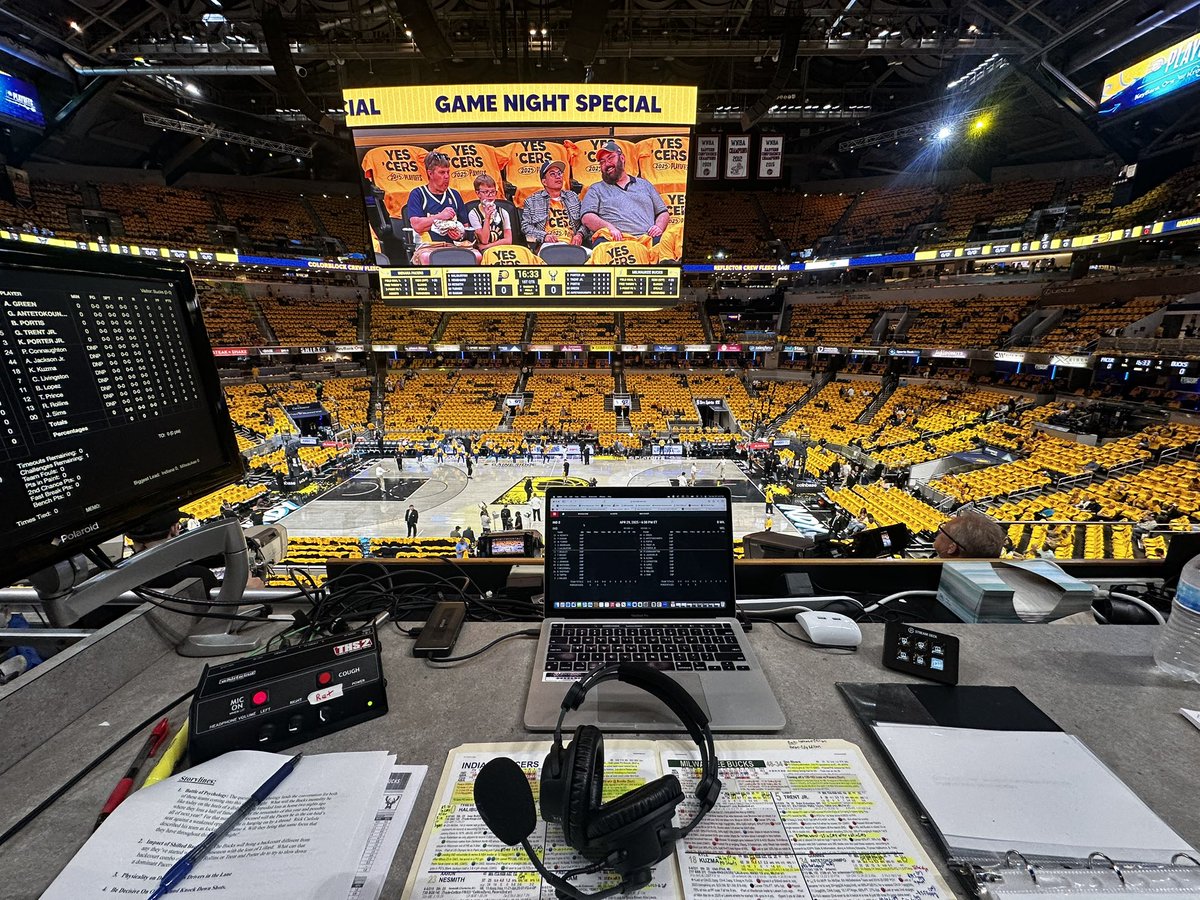 Dave Koehn (@davekoehnpxp) on Twitter photo And…away…we go for game 5 from <a href="/GainbridgeFH/">Gainbridge Fieldhouse</a>! Bucks will try to defy the odds to become the 14th team out of 288 to come from 3-1 down to win a #NBAPlayoffs series. That quest starts now on the <a href="/BMO/">BMO</a> #Bucks Radio Network, <a href="/620wtmj/">620 WTMJ</a>, & <a href="/SiriusXMNBA/">SiriusXM NBA Radio</a> channel 213. #Believe 🦌🏀📻📡📲 And…away…we go for game 5 from <a href="/GainbridgeFH/">Gainbridge Fieldhouse</a>! Bucks will try to defy the odds to become the 14th team out of 288 to come from 3-1 down to win a #NBAPlayoffs series. That quest starts now on the <a href="/BMO/">BMO</a> #Bucks Radio Network, <a href="/620wtmj/">620 WTMJ</a>, & <a href="/SiriusXMNBA/">SiriusXM NBA Radio</a> channel 213. #Believe 🦌🏀📻📡📲