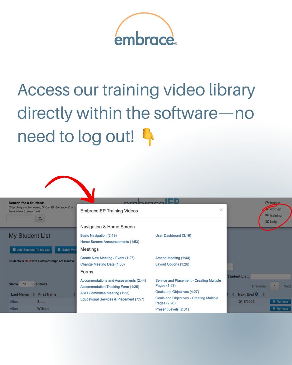 Getting customer support right in the middle of an IEP meeting—sounds like a dream?

Well, it’s a reality for Embrace® users.

Check out all the ways you can get help with Embrace®in our slideshow, and book a demo here: lnkd.in/gEMJaCiJ