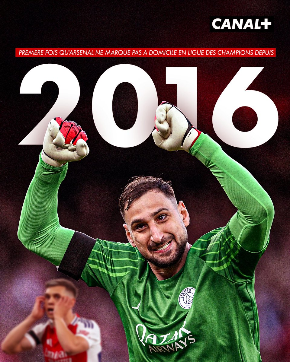 Le PSG est la première équipe à ne pas encaisser de but face à Arsenal à l'Emirates en Ligue des champions depuis 2016 🤯

#ARSPSG | #UCL