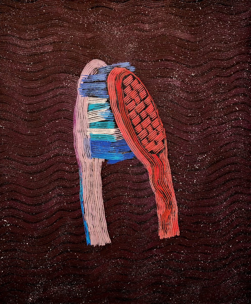 Painted with a toothbrush (2025)

Oil on linen 

91.5 x 76 cm

Image : The kissbrush