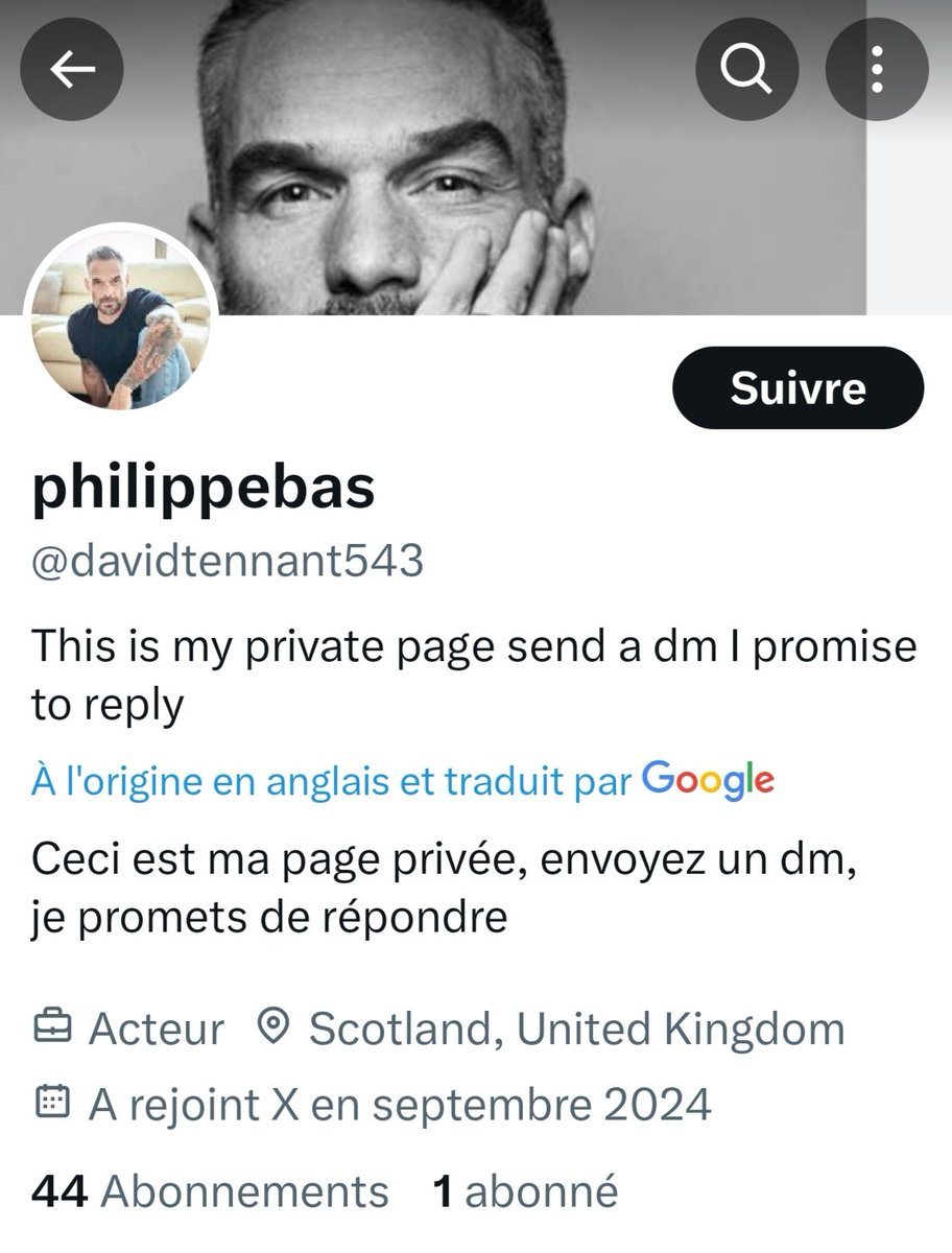 Patricia (@patoulolo66) on Twitter photo Il y en aura toujours qui se feront passer pour lui, mais le seul et unique compte de Philippe sur X est certifié d'une pastille bleue comme sur Instagram.
Moi, je le signale et ensuite je bloque.
Faites en de même.
<a href="/PhilippeBas/">Philippe Bas</a>
#lesfans Il y en aura toujours qui se feront passer pour lui, mais le seul et unique compte de Philippe sur X est certifié d'une pastille bleue comme sur Instagram.
Moi, je le signale et ensuite je bloque.
Faites en de même.
<a href="/PhilippeBas/">Philippe Bas</a>
#lesfans
