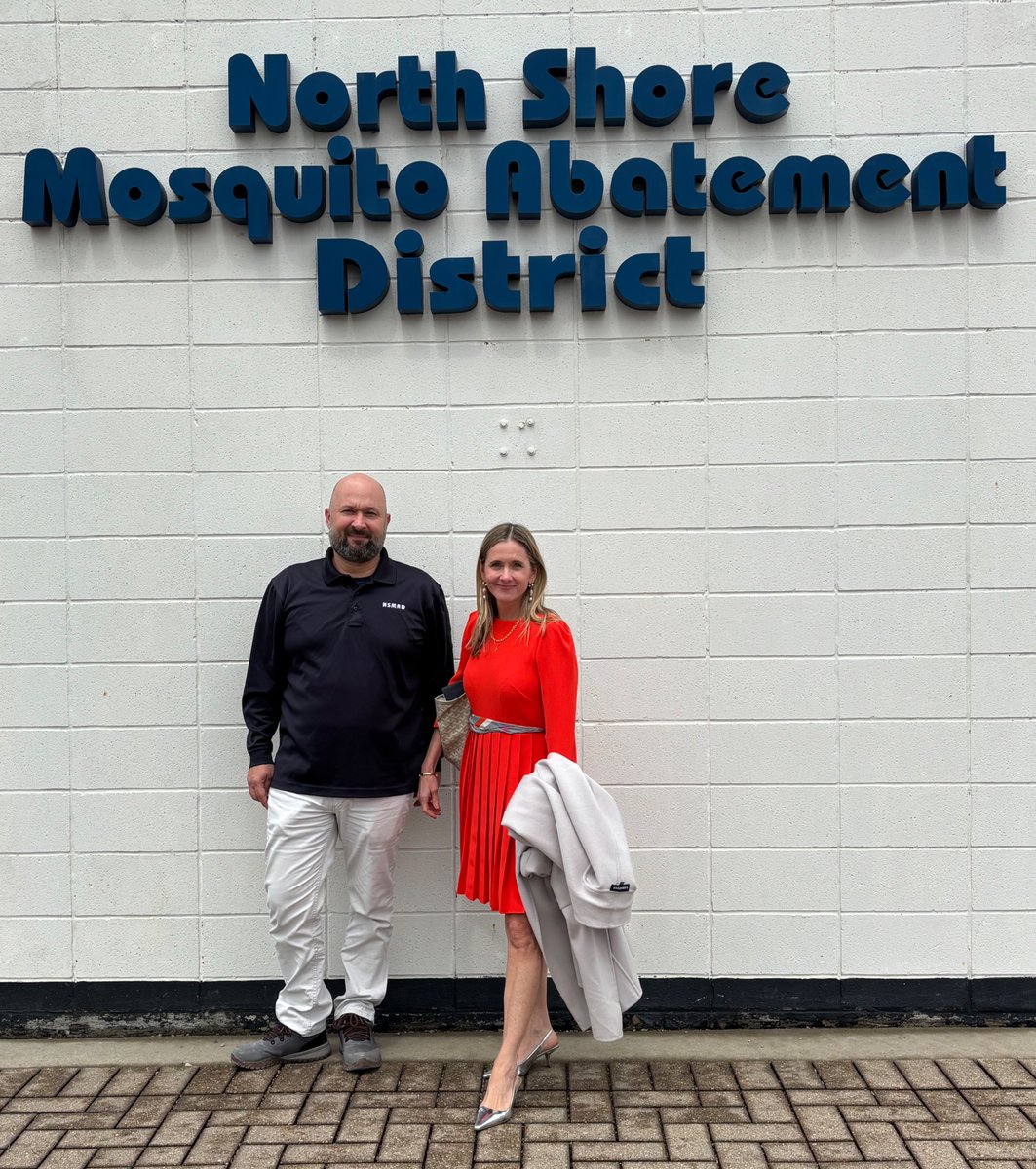 The NSMAD recently had the pleasure of meeting with Bridget Degnen, Cook County Commissioner D12. On behalf of our team and the residents we serve, thank you Commissioner Degnen for visiting!  <a href="/BridgetDegnen/">Commissioner Bridget Degnen</a>, #mosquitocontrol, #cookcounty, #mosquitofreefuture, @amcamosquito