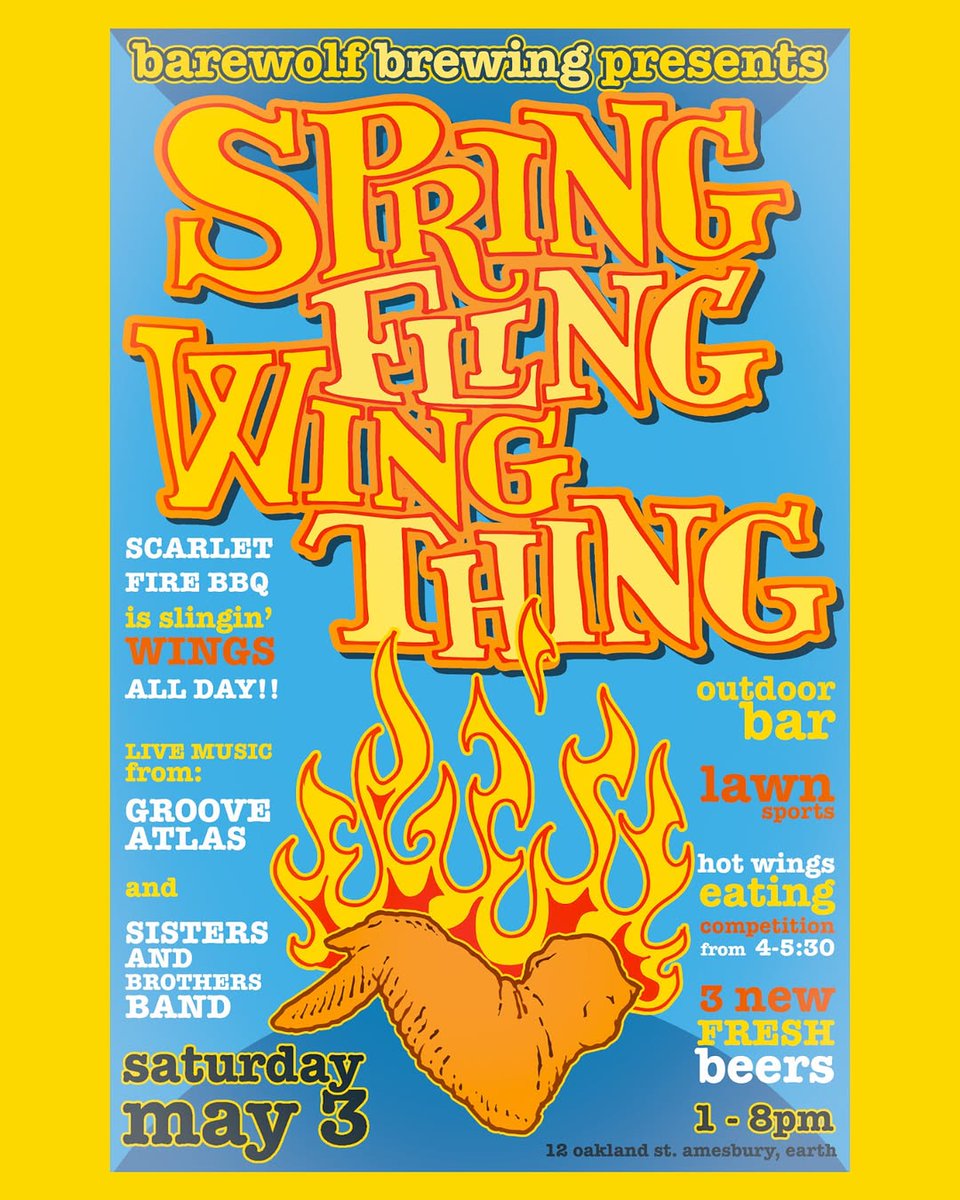Spring Fling this weekend at <a href="/BarewolfBrewing/">BareWolf Brewing</a> 

Details: massbrewbros.com/event/spring-f…