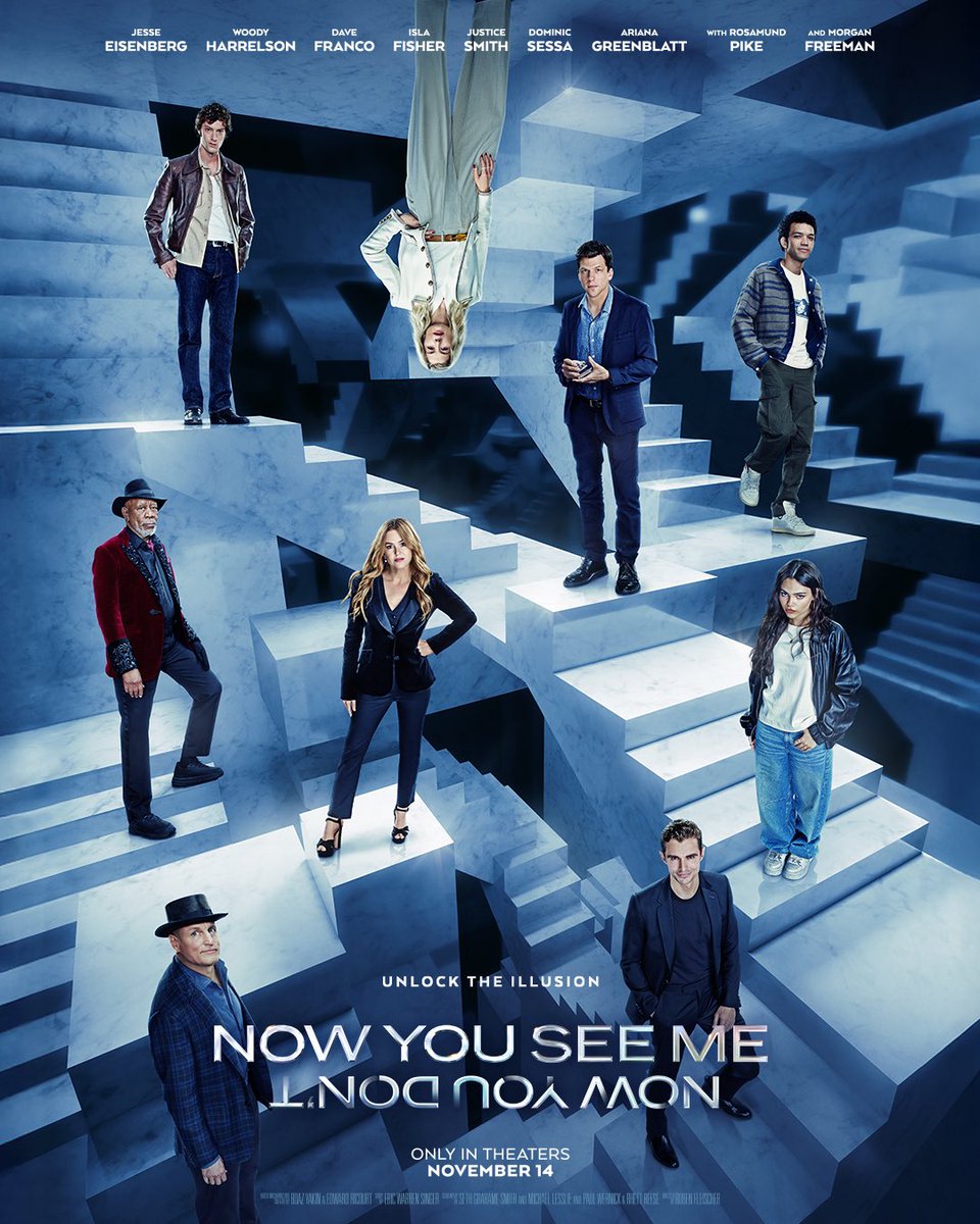 The first poster for 'NOW YOU SEE ME: NOW YOU DON'T'.

In cinemas November 14th.

PrimeTime Films | #nowyouseeme #woodyharrelson #davefranco