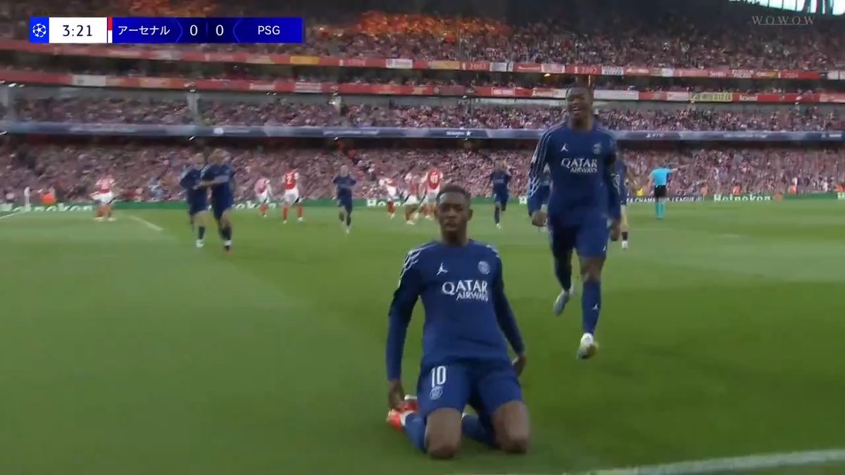 ?? #PSG が先制！??????? CL準決勝で開始早々にパリ 