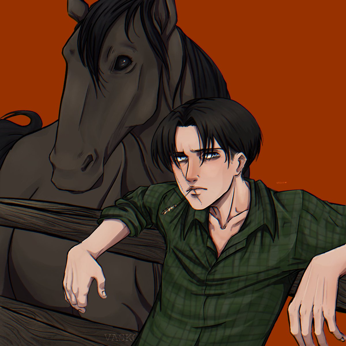 lan_vasko's tweet photo. Cowboy Levi Ackerman 
#AttackOnTitan #aotfanart #SNK #leviackerman #fanart https://t.co/UN8YbXFBXl