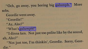 PeterMGilliver's tweet photo. @JHCPAL @TyneSnapper Well, it's in the OED as a verb, of course, but not as a noun. In fact it goes back at least to 1966, and isn't just a Geordie term: this is from 'Come Back, Geordie' by Scottish-born Canadian author David Walker. Noted. #ongoingresearch https://t.co/YxvRG0v99w
