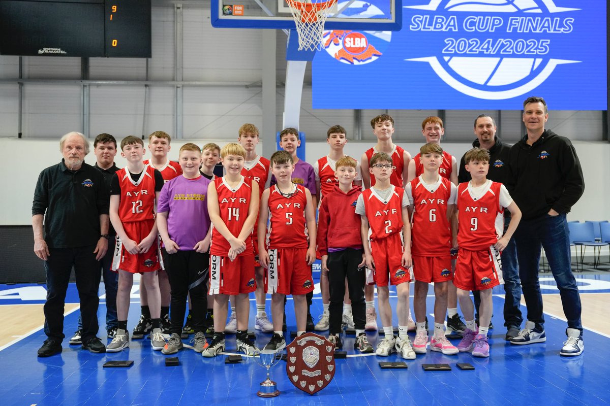 Congrats to our U14boys red squad who at w/end won the SLBA U14 Cup adding to the league trophy - making it double success in an unbeaten 2024-25 SLBA season. 👏👏💪
♥️🌩️🏀
<a href="/ayradvertiser/">Ayr Advertiser 📰</a> <a href="/ayrshire_live/">Ayrshire Live</a> <a href="/ActiveSA_SAC/">Active South Ayrshire</a> <a href="/southayrshire/">South Ayrshire Council</a>