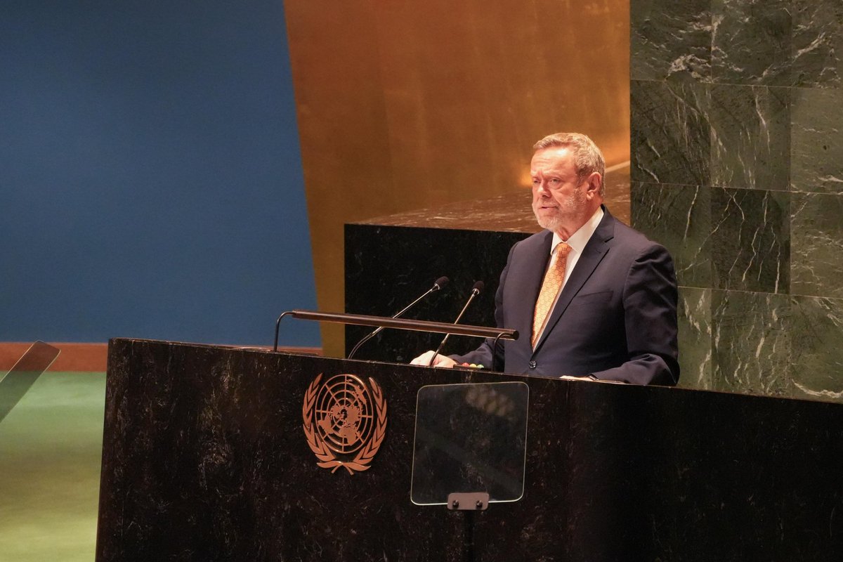 Collins of Highbury (@lord_collins) on Twitter photo The UK welcomes recent progress in Syria, including steps by the new Government to address transitional justice, missing persons and chemical weapons.
I told the <a href="/UN/">United Nations</a> General Assembly, we are committed to pursuing accountability for the victims and survivors of the Assad regime. The UK welcomes recent progress in Syria, including steps by the new Government to address transitional justice, missing persons and chemical weapons.
I told the <a href="/UN/">United Nations</a> General Assembly, we are committed to pursuing accountability for the victims and survivors of the Assad regime.