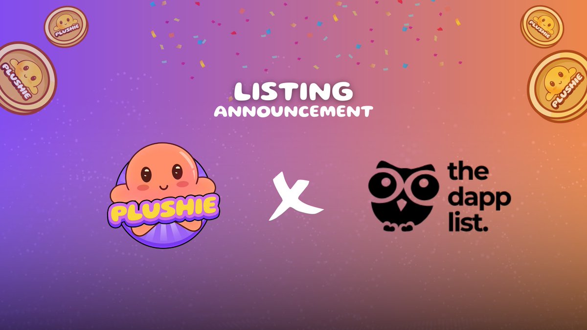 Plushie AI (@plushieai) on Twitter photo Plushie is one step closer to taking over Web3, one adorable AI agent at a time. 🪄🧸
This time, join us in celebrating our listing on <a href="/thedapplist/">The Dapp List</a>!
📍 Discover, support, drop an upvote (it’s free!), and vibe with us: thedapplist.com/project/plushi… Plushie is one step closer to taking over Web3, one adorable AI agent at a time. 🪄🧸
This time, join us in celebrating our listing on <a href="/thedapplist/">The Dapp List</a>!
📍 Discover, support, drop an upvote (it’s free!), and vibe with us: thedapplist.com/project/plushi…