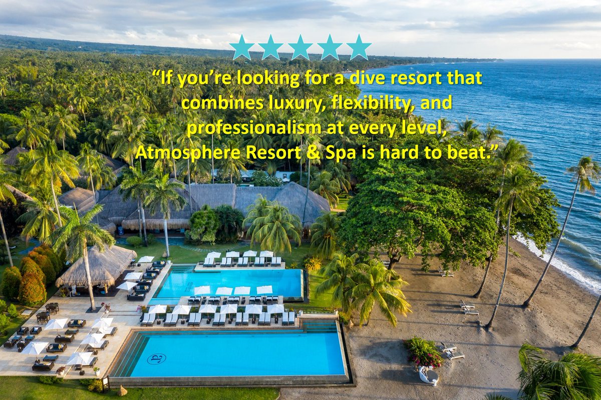 Scuba_Directory's tweet image. 5 Star Review of Atmosphere Resorts &amp;amp; Spa
📍Dauin, Philippines
 📝 @ScubaHankNYC 
👉thescubadirectory.com/diveshopprofil…

#Dauin  #scubadivingphilippines #ScubaDivingMag #PADI #paditv #scubadivelife #scubadive #scubadiving #divelife #scuba #diving #divetrip #divetravel #scubatravel