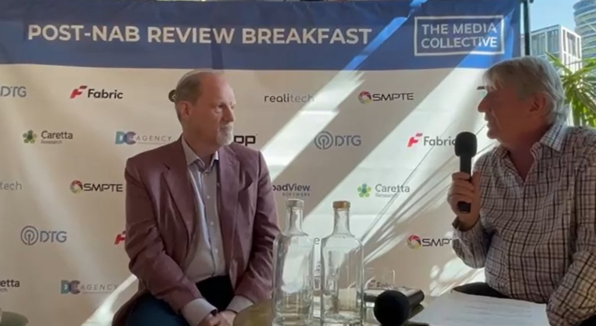 Tuesday Morning in London at the Post NAB Review Breakfast, Michael Atkins discusses several post- NAB Subjects, like FAST Channels, Security, Data in the Cloud and expectations for the upcoming IBC show in September in Amsterdam.  It was a great event #TheMediaCollectiveEvents