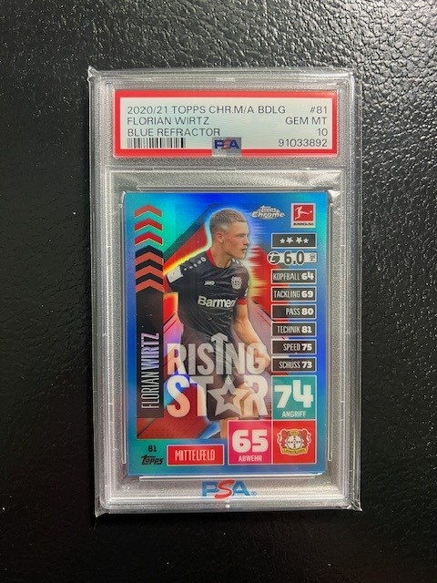 Offer #60:
$60
Wirtz RC Match Attax Blue /150 PSA 10
(Pop = 5)

#TSSS
#TCUStacks