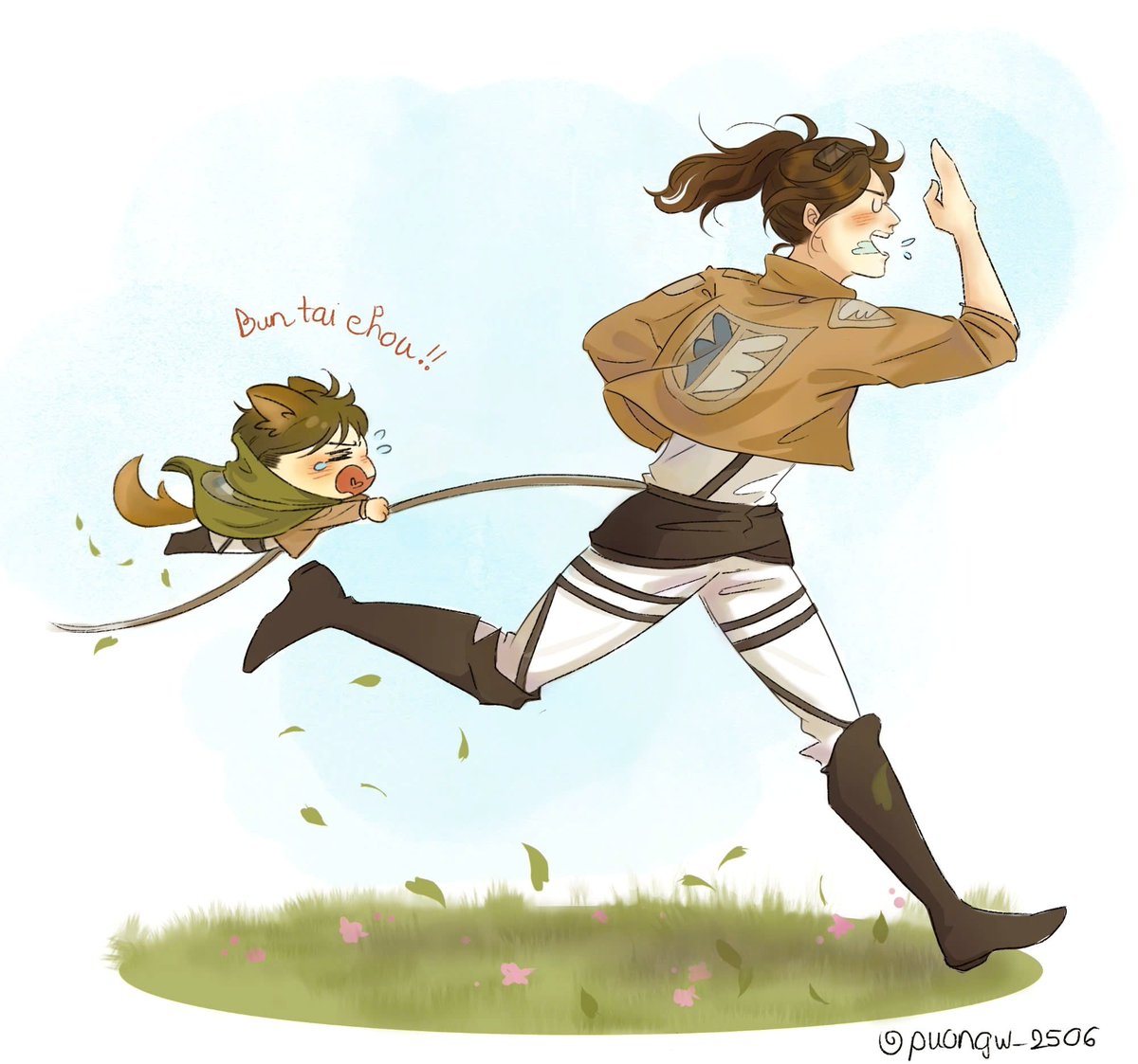 puongw_2506's tweet photo. Moblit's work 💕 
#aot #mobuhan https://t.co/juDumC58Uy