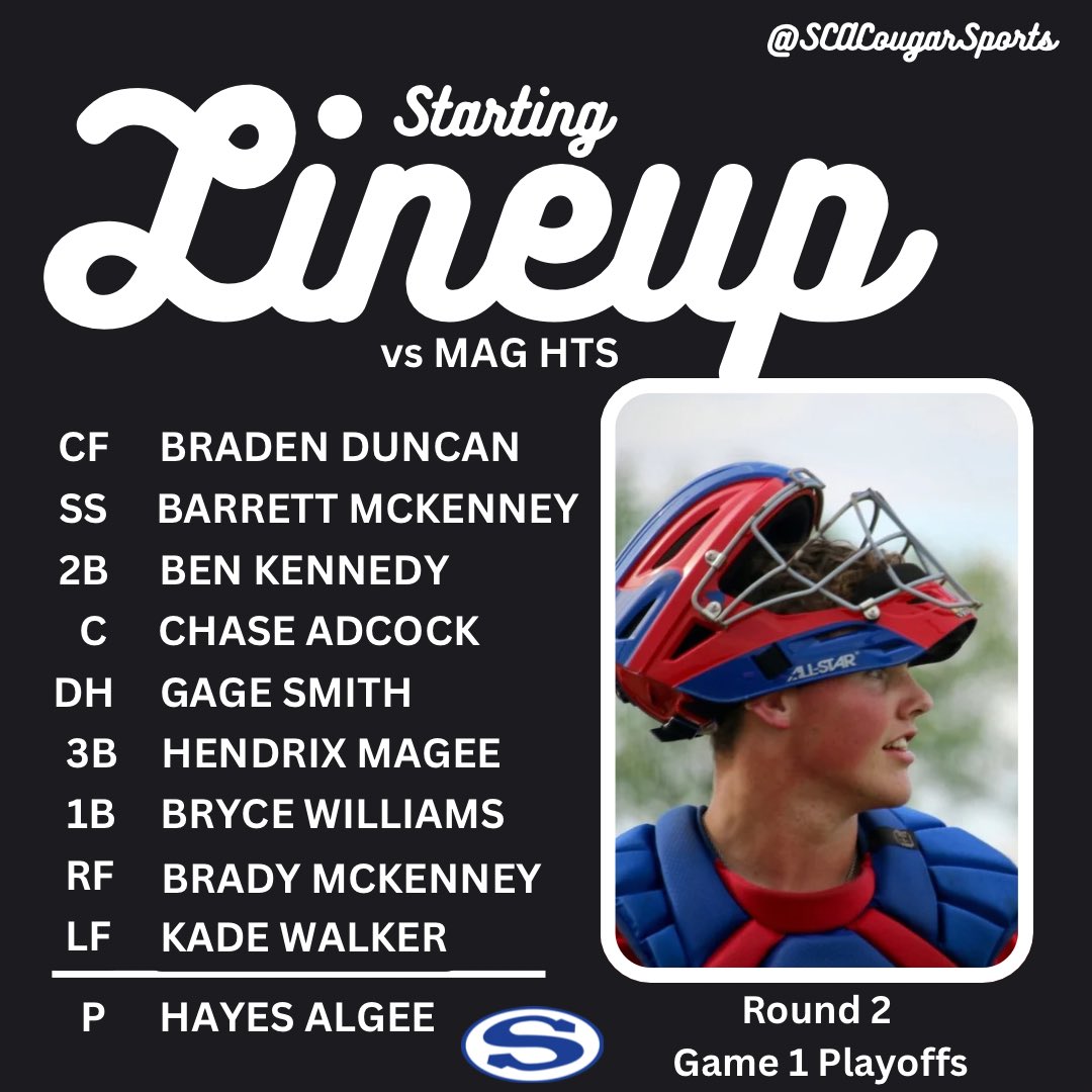Lineup for Game 1!