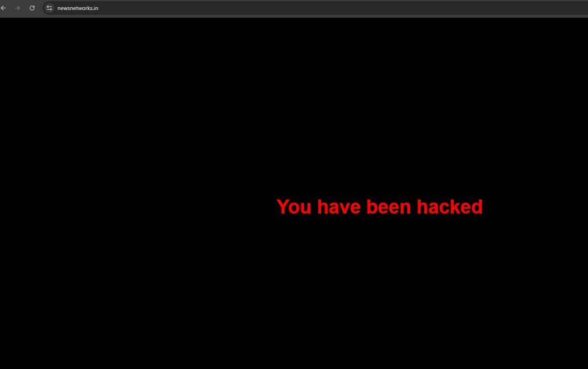 Twinkle_Amina's tweet photo. India is under massive cyberattacks; multiple Indian websites have been hacked
1.Bharat Heavy Electrical Limited
https://t.co/2CYsC2Dfyr 
2.Local News Portal
https://t.co/AkG3ssPHua
3.Trusted News Portal
https://t.co/8OJRiv7jAP

#CyberAttack #IndiaHacked #PahelgamTerroristattack https://t.co/qq3VeBEXGR