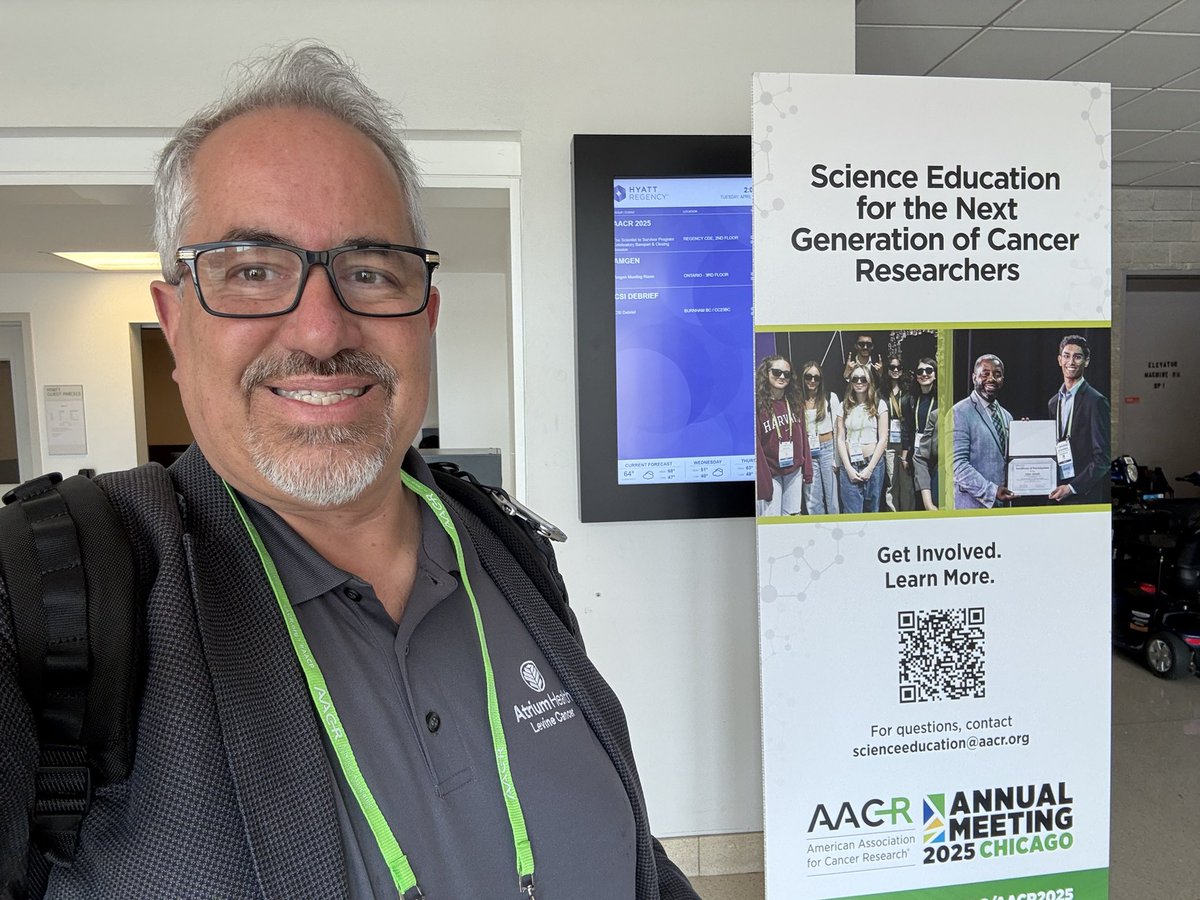 Ruben A. Mesa, MD (@mpdrc) on Twitter photo Being a #CancerResearcher is a deeply rewarding vocation and mission, together we decrease suffering and save lives. I am proud of <a href="/AACR/">AACR</a> for tirelessly supporting our next generation! #CancerResearchSavesLives #AACR25 <a href="/AACR_CEO/">Margaret Foti, PhD, MD (hc)</a> <a href="/AACRPres/">AACR President Lillian L. Siu</a> <a href="/bentollphd/">Benjamin Toll</a> <a href="/WakeCancer/">Wake Forest Baptist - Comprehensive Cancer Center</a> <a href="/wakeforestmed/">Wake Forest University School of Medicine</a> Being a #CancerResearcher is a deeply rewarding vocation and mission, together we decrease suffering and save lives. I am proud of <a href="/AACR/">AACR</a> for tirelessly supporting our next generation! #CancerResearchSavesLives #AACR25 <a href="/AACR_CEO/">Margaret Foti, PhD, MD (hc)</a> <a href="/AACRPres/">AACR President Lillian L. Siu</a> <a href="/bentollphd/">Benjamin Toll</a> <a href="/WakeCancer/">Wake Forest Baptist - Comprehensive Cancer Center</a> <a href="/wakeforestmed/">Wake Forest University School of Medicine</a>