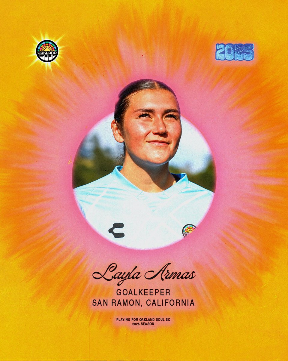 Oakland Soul (@oaklandsoulsc) on Twitter photo My shaylaaa! ☀️
Layla Armas is back for her 3rd <a href="/USLWLeague/">USL W League</a> season. Join us in welcoming back your 2023 and 2024 Young Player of the Year.
Get Your Memberships: bit.ly/25soulmembersh…
#SoulofTheTown My shaylaaa! ☀️
Layla Armas is back for her 3rd <a href="/USLWLeague/">USL W League</a> season. Join us in welcoming back your 2023 and 2024 Young Player of the Year.
Get Your Memberships: bit.ly/25soulmembersh…
#SoulofTheTown