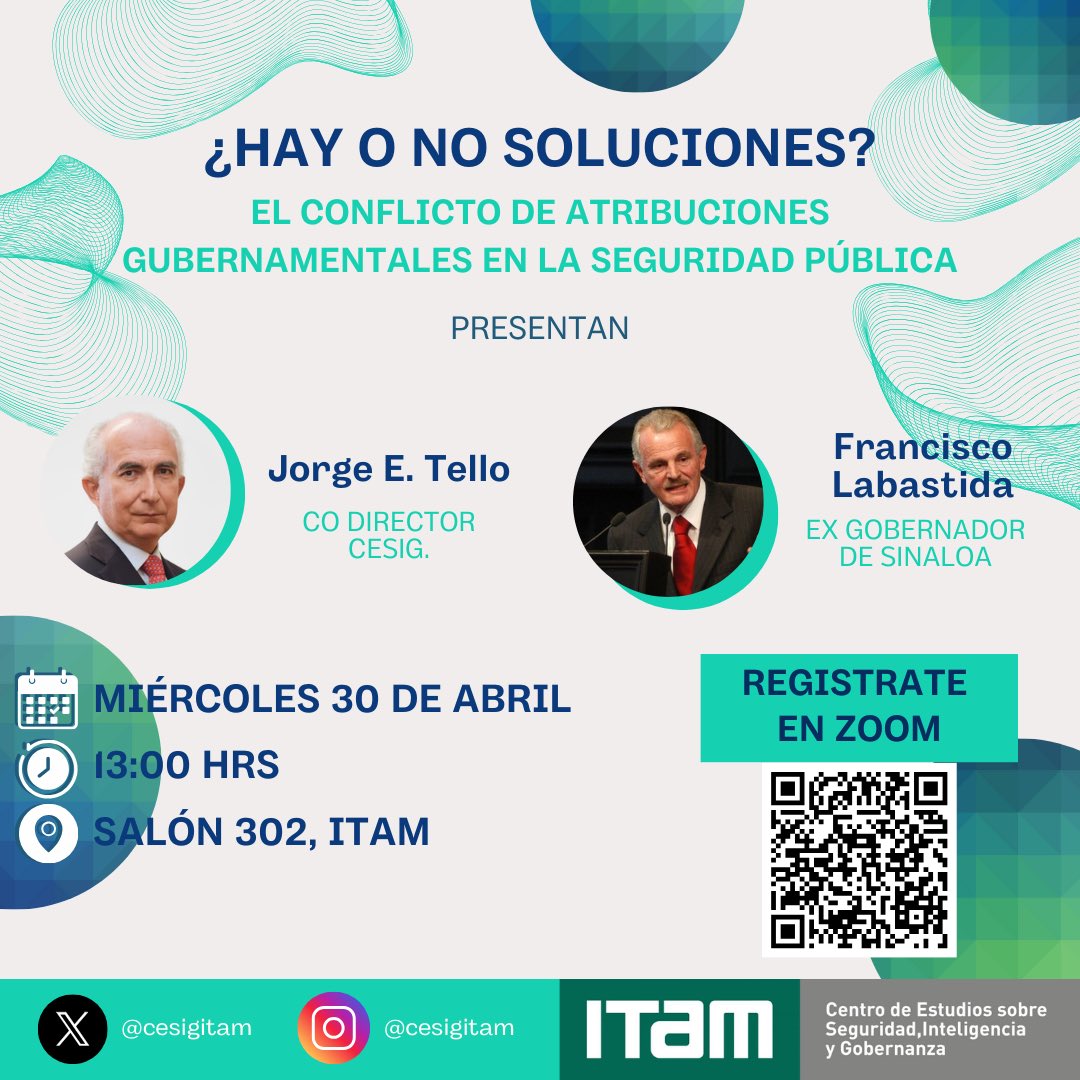 No se te olvide que MAÑANA hay #SeminarioCESIG

Te esperamos!