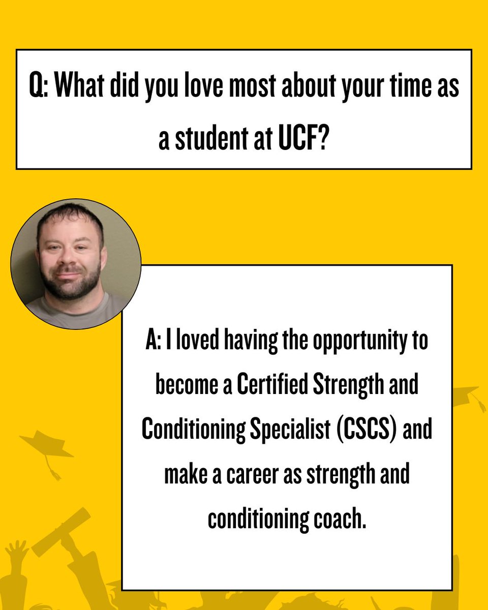 ucfchps's tweet image. Meet Seann Windfield from @ucf_kinesiology. 🎓 Windfield is graduating with a bachelor's degree in kinesiology and plans to gain more experience as a strength and conditioning coach after crossing the graduation stage. Congratulations, Seann. 🖤🌠 #Classof2025