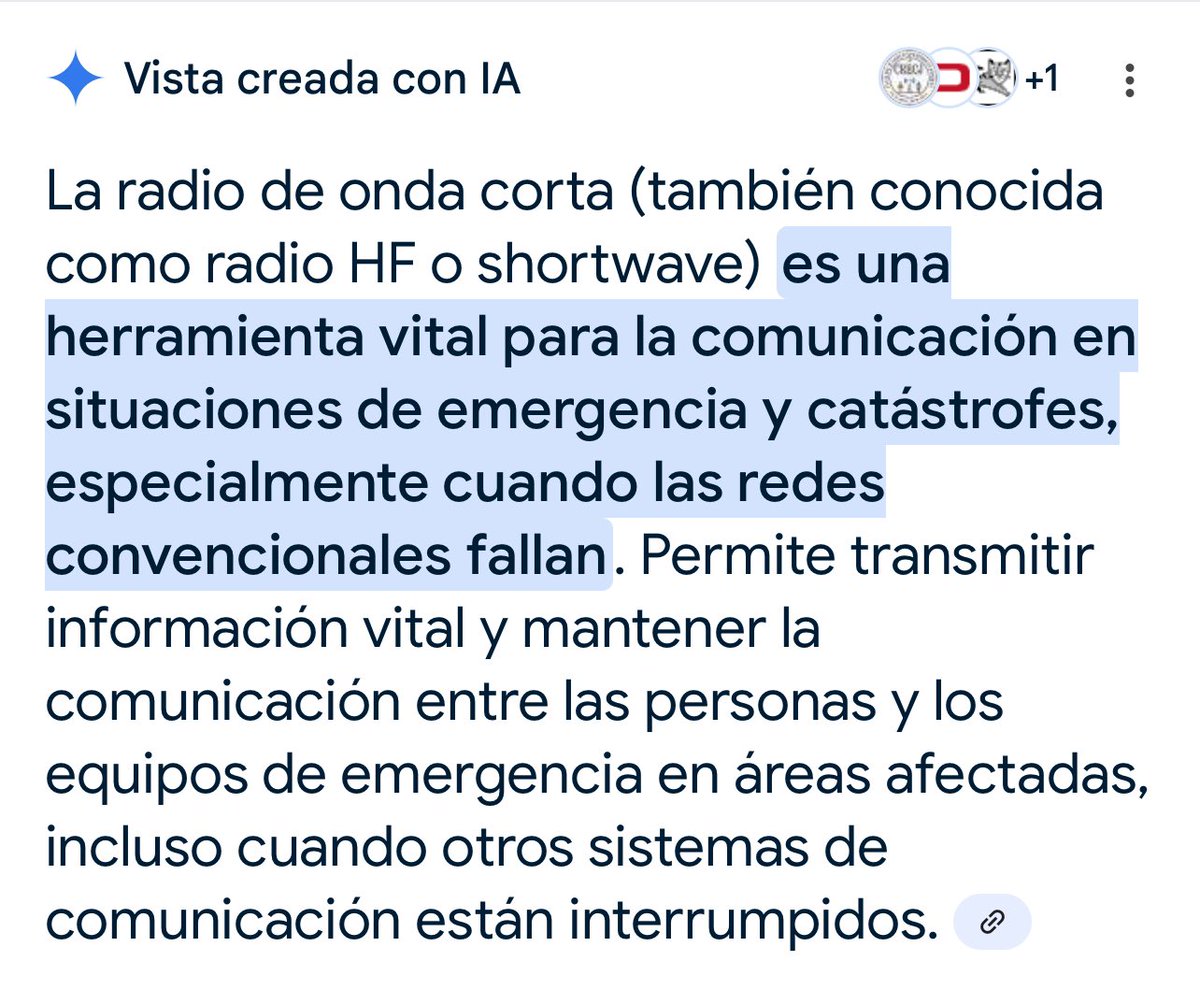 Es fundamental que las unidades de #urgencias y de #críticos de los #hospitales y los servicios de #emergencias extrahospitalarios dispongamos de sistemas de comunicación de #OndaCorta para situaciones de #catástrofes como el #apagón
