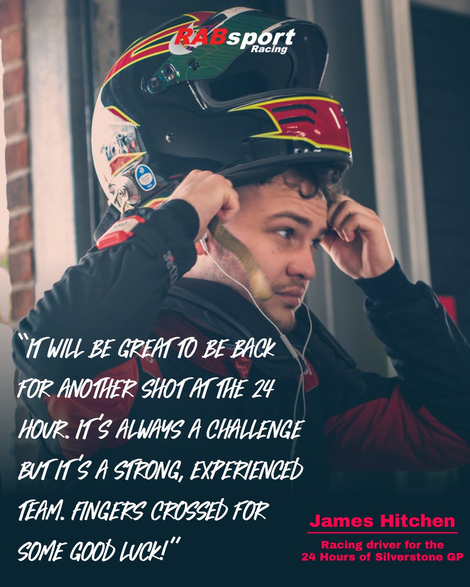 We are certainly up for the challenge with you, James! 💪 24 Hours of <a href="/SilverstoneUK/">Silverstone</a> GP 🔜

#RABSport • <a href="/GalaPerformance/">Gala Performance</a> • <a href="/GalaTentUK/">Gala Tent UK</a> • #C1Racing • #Racing