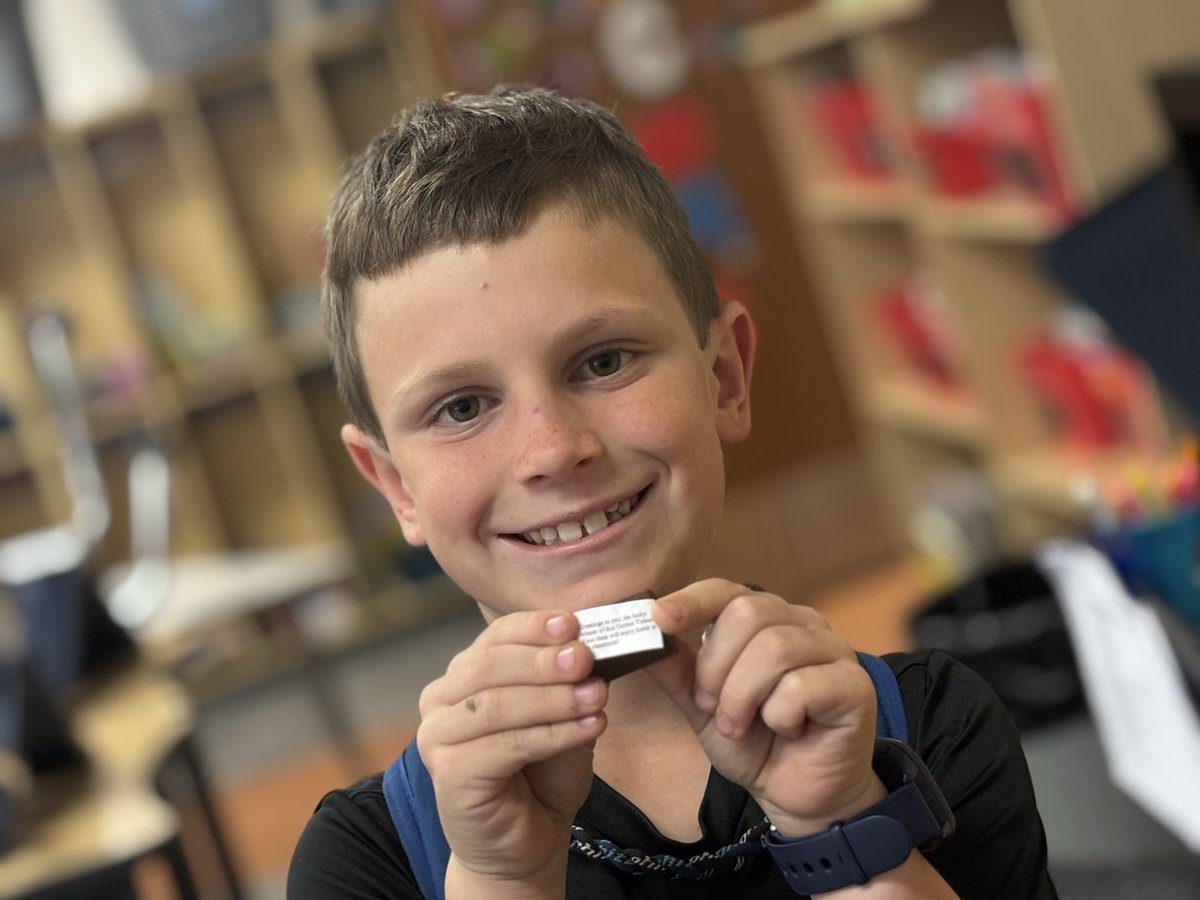 Third golden ticket finder! Hope he doesn’t turn Violet! ⁦<a href="/ayerelementary/">Ayer Elementary</a>⁩ ⁦<a href="/KarieBuck22/">Karie Buck</a>⁩