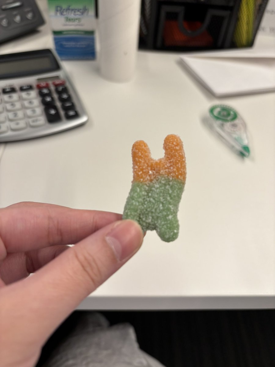 Funny gummy worm