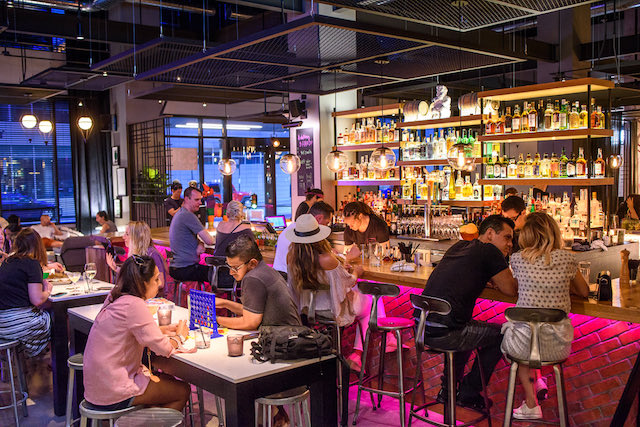 That why dudes hang out at the bar downstairs at the Moxy hotels.  Practically guaranteed SNL due to 15 feet away logistics (her room, traveling for work).