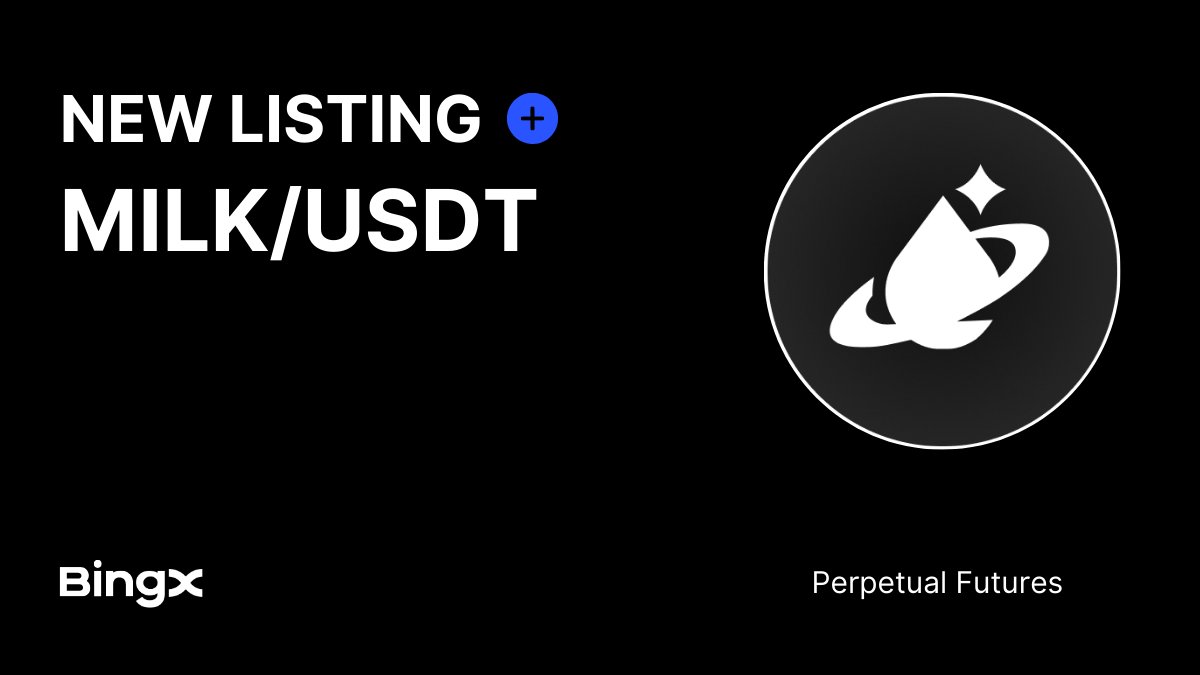 BingXOfficial's tweet image. Liquid staking was just the start. $MILK is now live on BingX Futures. @milky_way_zone🥛

Trade Now: bingx.com/en/perpetual/M…