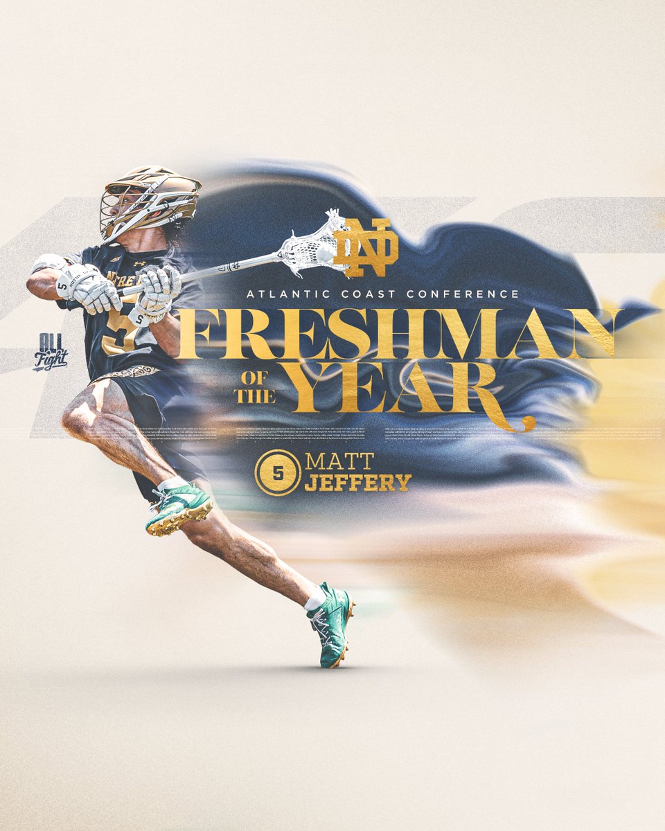 𝐀𝐂𝐂 𝐅𝐑𝐄𝐒𝐇𝐌𝐀𝐍 𝐎𝐅 𝐓𝐇𝐄 𝐘𝐄𝐀𝐑

Matt Jeffery becomes the 2nd Irish player to ever win the honor!

#GoIrish☘️