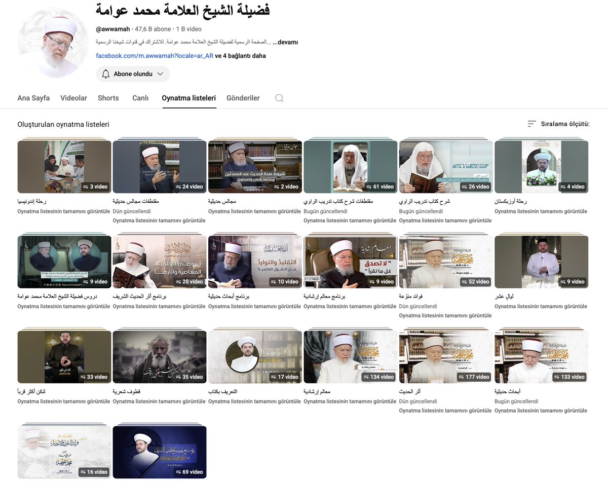 Muhammed Avvame hocamız büyük nimet. İlminin yanı sıra hali, ulema ve geleneğe yaklaşımı itibariyle de oldukça mümtaz bir isim. Allah, hocamız henüz berhayat iken, duasını almayı, istifade edebilmeyi nasip eylesin.