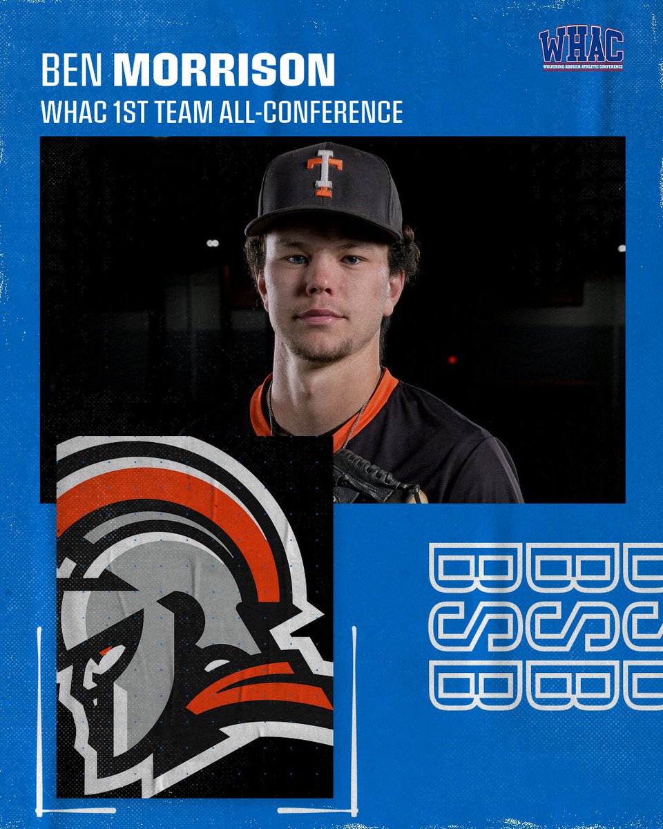 INTechWarriors's tweet photo. Congratulations to Jordan Malott, Ben Morrison, Grant Besser, Brycen Hannah, Noah Redmon, Colton Leatherman, and Landon Kruse on earning Baseball WHAC All-Conference Honors. 17 Warriors would also be named to the WHAC All-Academic Team! #GoWarriors https://t.co/3FuB6s1uzq