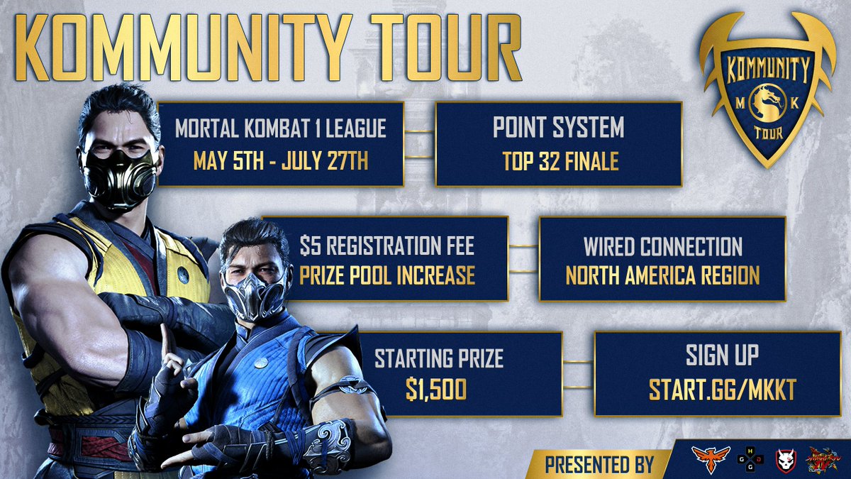 HDGG (@hdgaminggroup) on Twitter photo JUST LIKE THAT THINGS JUST WENT UP A NOTCH!
The prize pool has jumped to $2,000! This means a TOP 16 PAYOUT!
Thanks to <a href="/RezFighters/">REZ Fighters</a> and <a href="/RezEsports_/">REZ Esports</a> as official sponsors for the #MKKT!
Signup Today to get a head start on qualifying for the finale!
<a href="/thedemonlobby/">The Demon Lobby</a> <a href="/shirairyutv/">Shirai Ryu TV</a> JUST LIKE THAT THINGS JUST WENT UP A NOTCH!
The prize pool has jumped to $2,000! This means a TOP 16 PAYOUT!
Thanks to <a href="/RezFighters/">REZ Fighters</a> and <a href="/RezEsports_/">REZ Esports</a> as official sponsors for the #MKKT!
Signup Today to get a head start on qualifying for the finale!
<a href="/thedemonlobby/">The Demon Lobby</a> <a href="/shirairyutv/">Shirai Ryu TV</a>