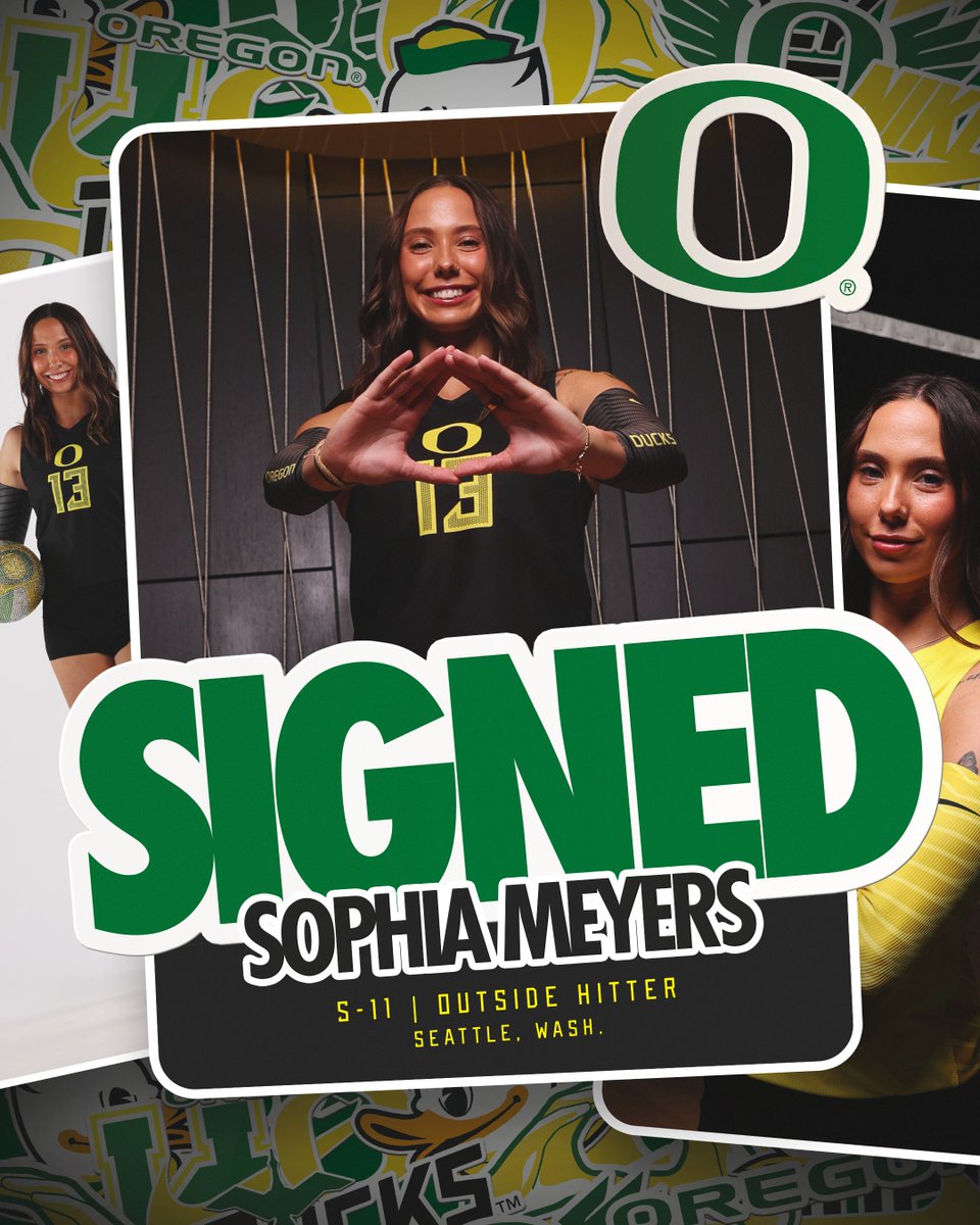 🔰NEW DUCK ALERT🔰

Sophia Meyers
5-11 | Outside Hitter
Seattle, Wash.

🏐2024 All-WCC First Team selection at LMU🏐

Welcome to THE FLOCK, Sophia 🦆

#GoDucks
