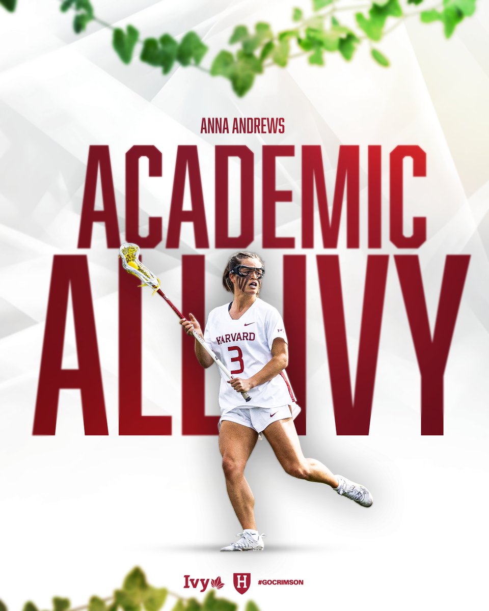 A great season on and off the field for Anna Andrews! 

#HarvardWLax 
#GoCrimson