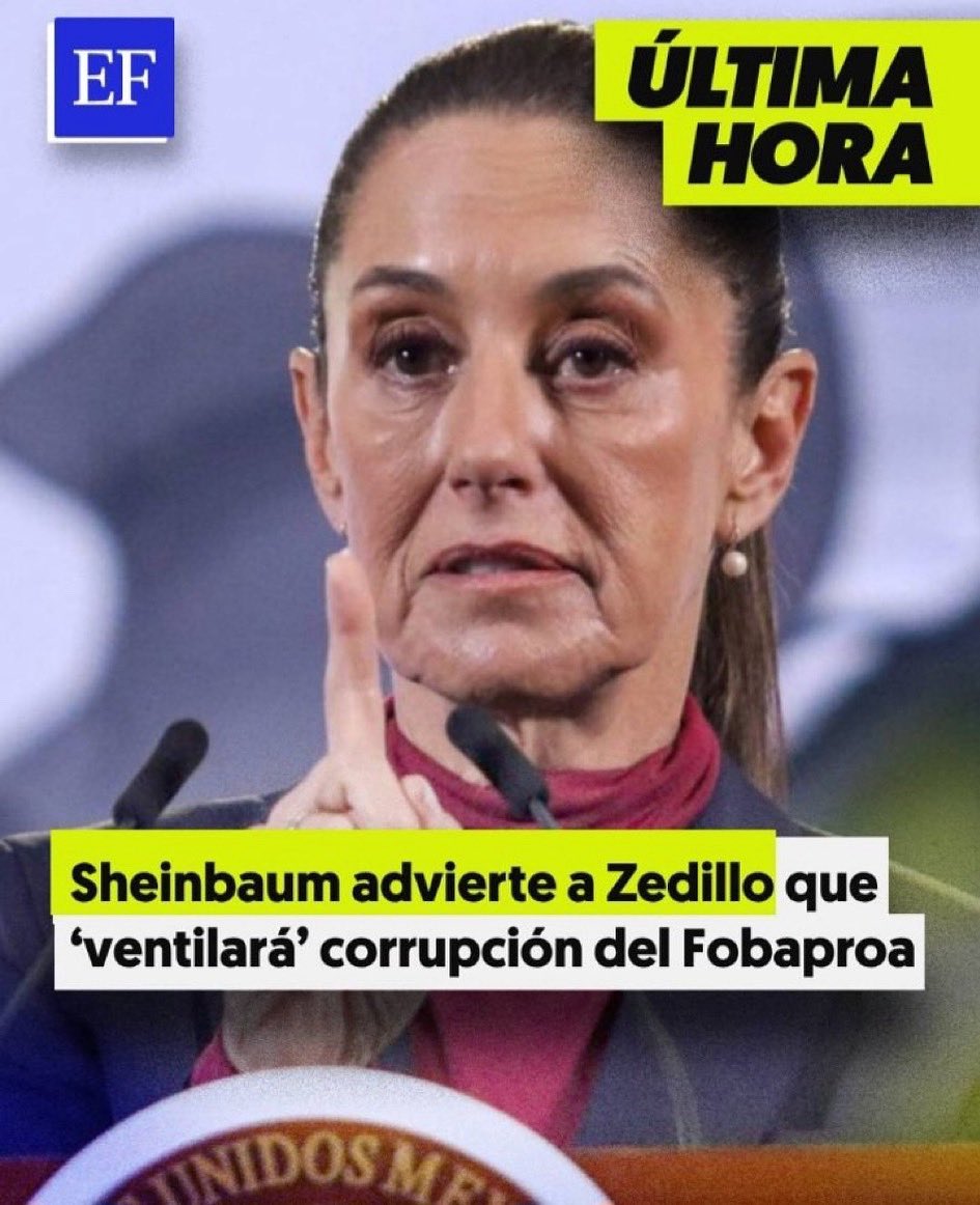 Mario Di Costanzo (@mario_dico50) on Twitter photo La Presidenta <a href="/Claudiashein/">Claudia Sheinbaum Pardo</a> ventilará la corrupción en el Fobaproa , pero NO la del Gobierno de AMLO que nos endeudó por el equivalente a 7 veces el Fobaproa ! La Presidenta <a href="/Claudiashein/">Claudia Sheinbaum Pardo</a> ventilará la corrupción en el Fobaproa , pero NO la del Gobierno de AMLO que nos endeudó por el equivalente a 7 veces el Fobaproa !