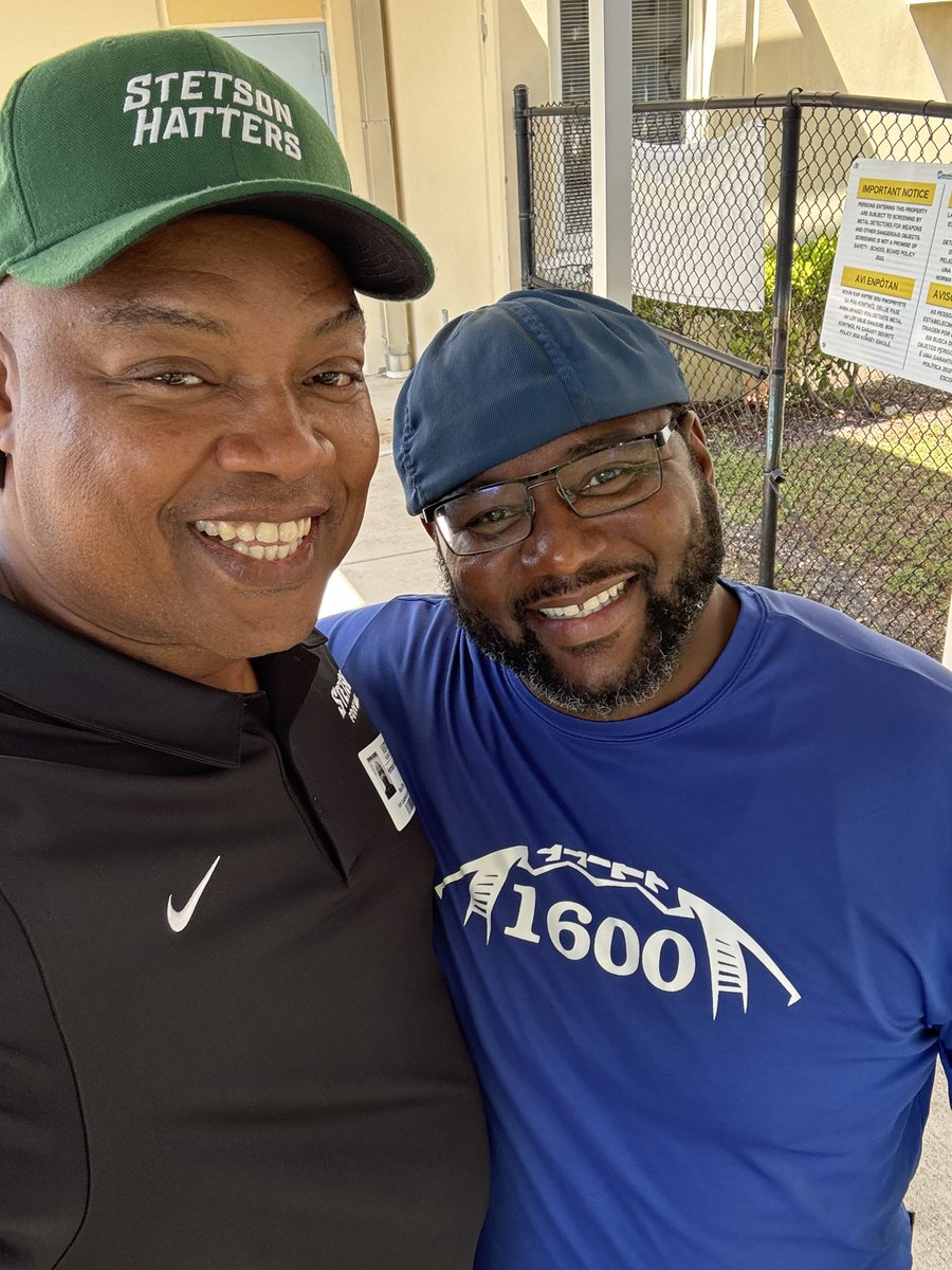 Herman Smith (@coachsmith91) on Twitter photo Thank you, my
Man <a href="/CoachDunbar49/">Richard Dunbar</a> I love what you’re doing with your program. Keep developing great young men on and off the field looking forward to learning more about your program. Good luck this season coach.
#StetsonFootball
#ChasingGreatness
<a href="/FlyinglsFB/">FLHS Football</a>
<a href="/BIGshadowMIKE/">Coach Mike Jasper</a> Thank you, my
Man <a href="/CoachDunbar49/">Richard Dunbar</a> I love what you’re doing with your program. Keep developing great young men on and off the field looking forward to learning more about your program. Good luck this season coach.
#StetsonFootball
#ChasingGreatness
<a href="/FlyinglsFB/">FLHS Football</a>
<a href="/BIGshadowMIKE/">Coach Mike Jasper</a>