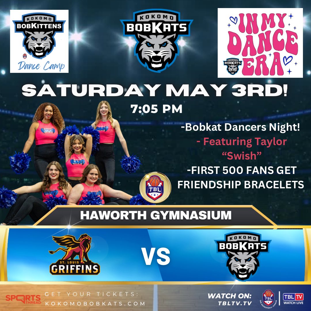 SATURDAY!!!!! 

kokomobobkats.com/tickets/