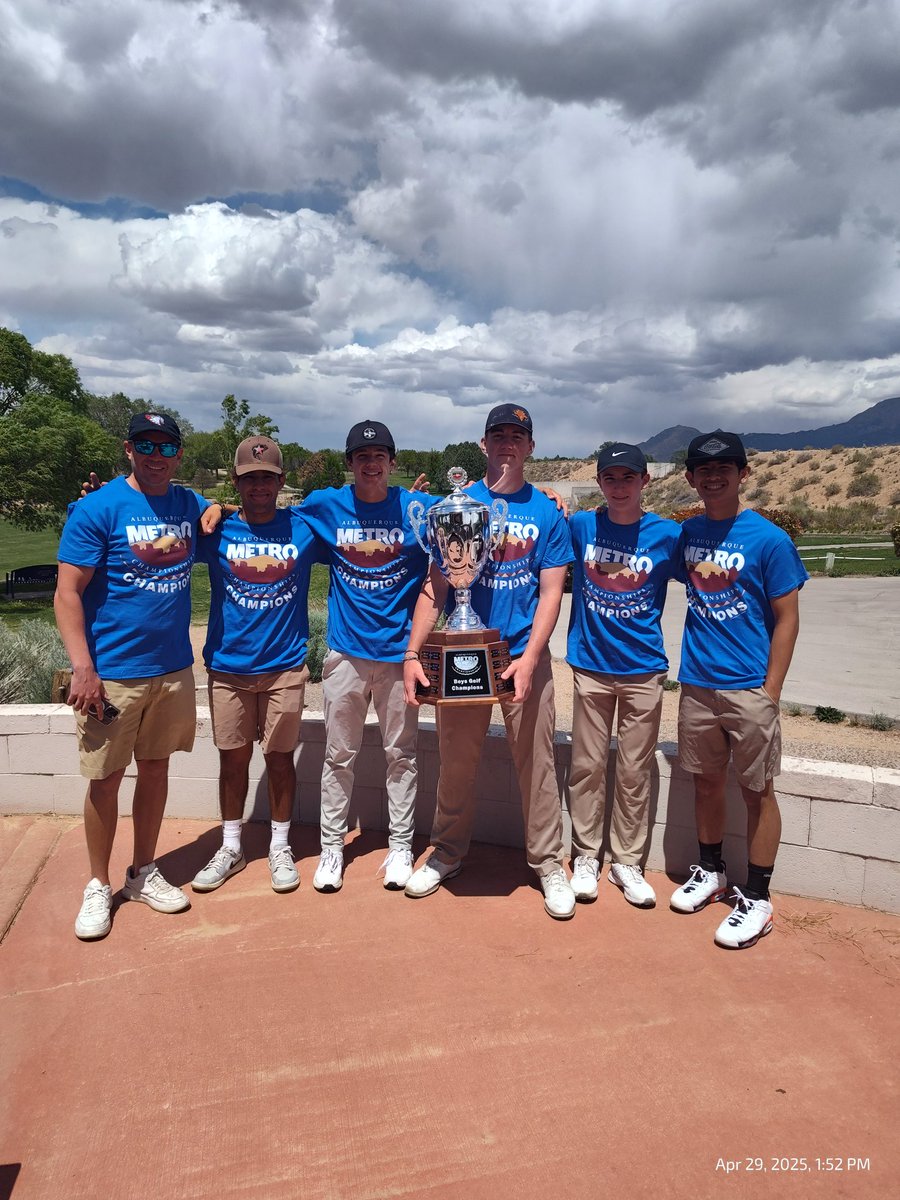 Congratulations to Albuquerque Academy on winning the APS Metro Boys Golf Championship