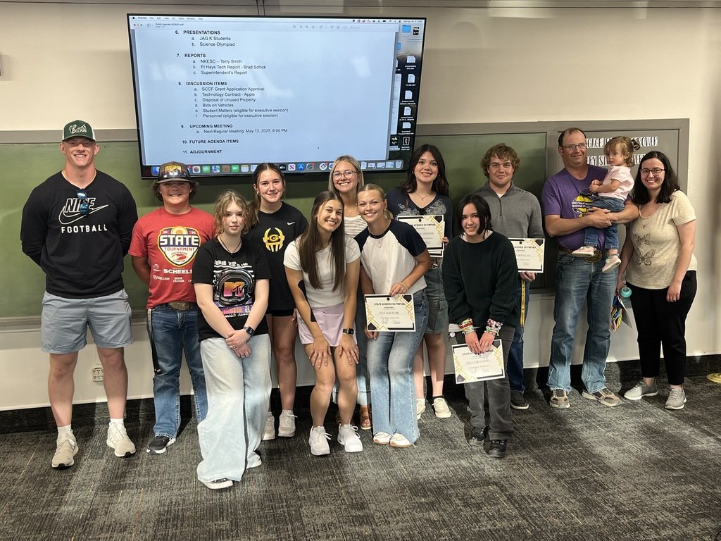 billbiermann1's tweet image. Excited to have the State Science Olympiad team (24 years in a row) and the JAG-K students come to the BOE meeting last night to be recognized and present.  Great Group of Kids!  #ghspride