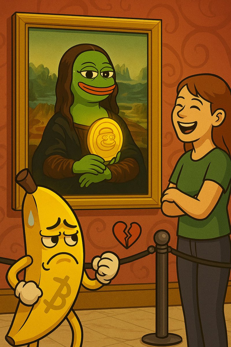Imagine: 

You sold $PEPELIZA for a banana coin. And now she’s in the Louvre with your ex and your exit liquidity. 🍌💔

auto.fun/token/3XbUHDzw…