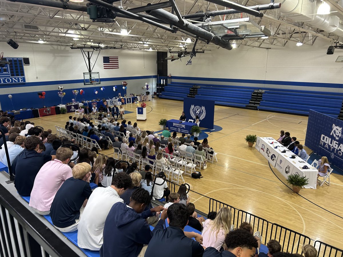 Henry F. Heil (@henry_heil) on Twitter photo Seven student-athletes signed today <a href="/BrkstoneCougars/">Brookstone School</a> to play at the next level. So proud of the work they have put in both on and off the field! Seven student-athletes signed today <a href="/BrkstoneCougars/">Brookstone School</a> to play at the next level. So proud of the work they have put in both on and off the field!