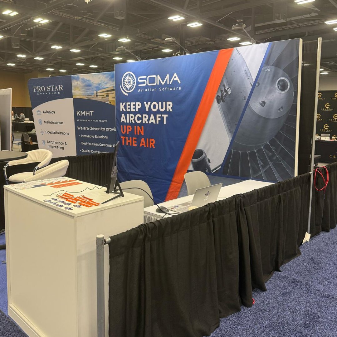 somasoftware's tweet photo. ¿Estás listo para llevar tus operaciones al siguiente nivel?
Conoce más en: https://t.co/LCaWaWVwtm

#NBAA2025 #MaintenanceConference #SOMASoft https://t.co/m82U7Os4V0